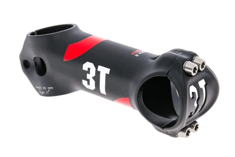 3t arx ii team stem 90mm 31 8mm black red