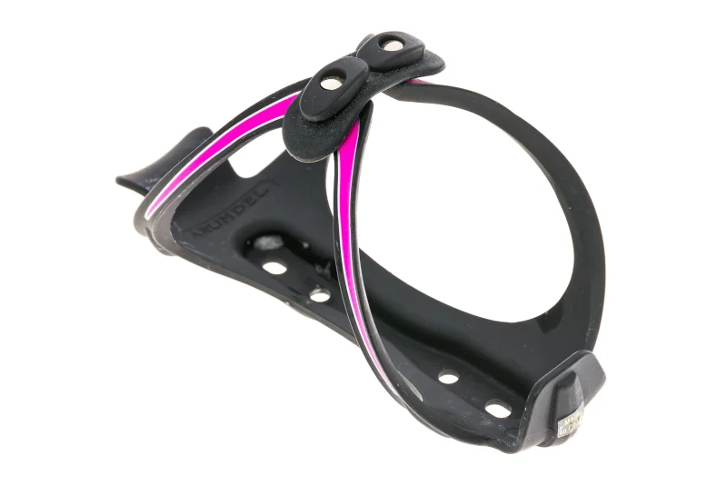 arundel bando matte black pink silicone water bottle cage scaled