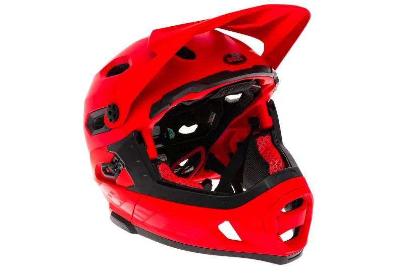 bell super dh mips full face helmet large 58 62cm red scaled