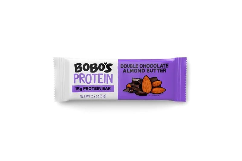 bobo s double chocolate almond butter protein bar single