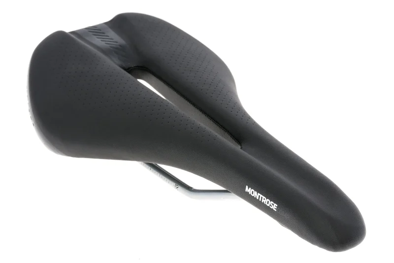 bontrager montrose comp saddle 148mm black steel rails scaled