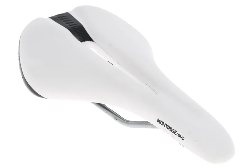 bontrager montrose comp saddle 148mm steel rails white scaled