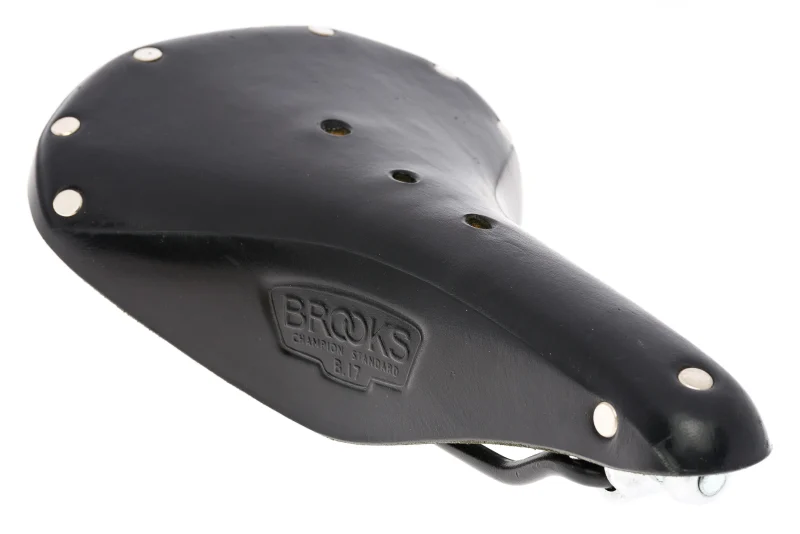 brooks b17 black saddle 175mm steel rails scaled