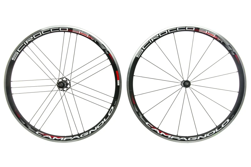 campagnolo scirocco 35mm aluminum 700c clincher wheelset