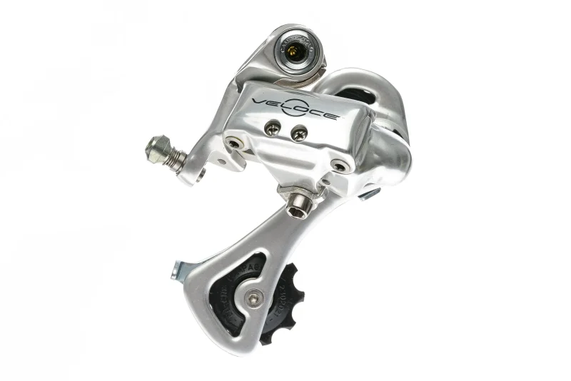 campagnolo veloce 10 speed rear derailleur silver medium cage scaled