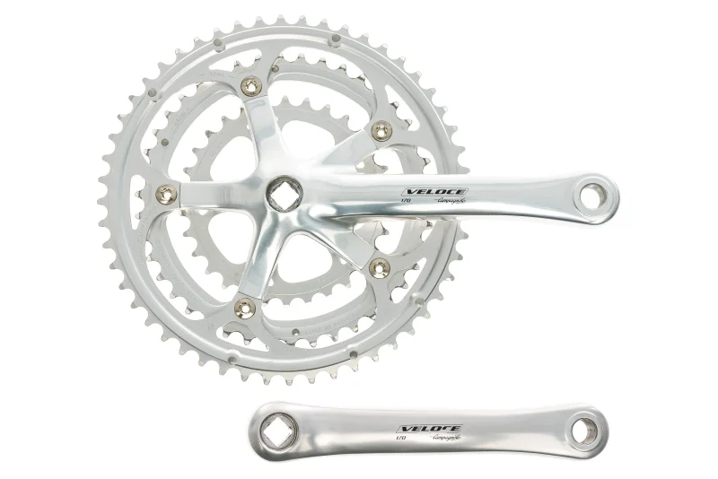 campagnolo veloce 9 speed crankset 170mm 52 42 30t square taper iso scaled