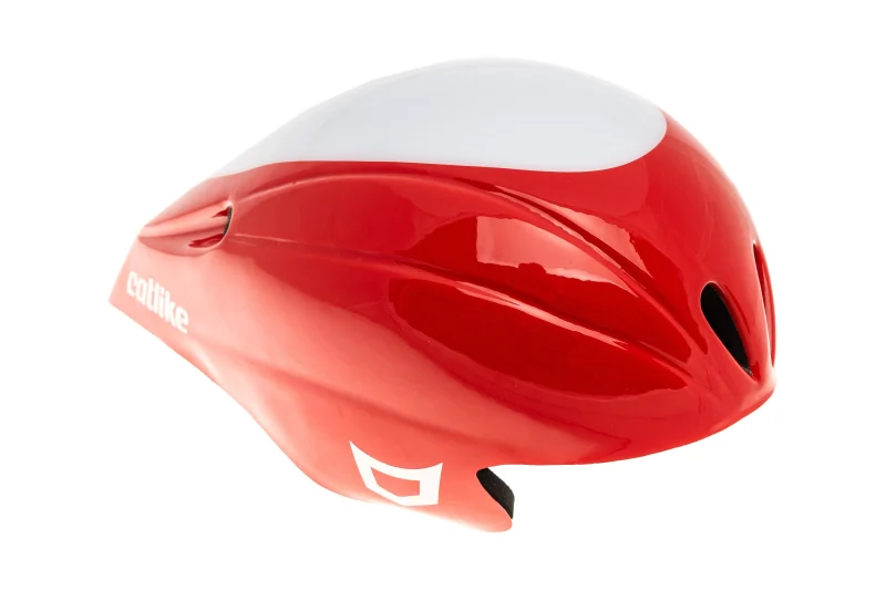 catlike chrono aero plus tt helmet medium 55 60cm red white gloss scaled