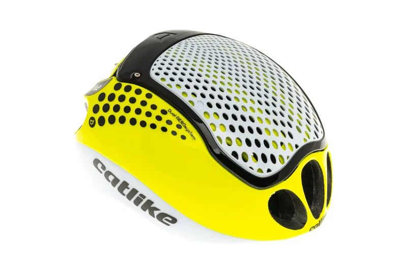 catlike cloud 352 bike helmet medium 57 59cm white yellow fluor scaled