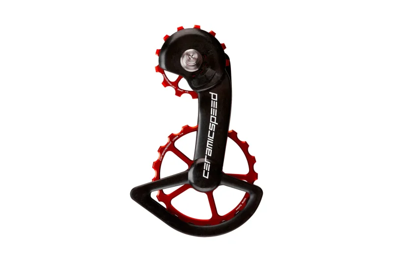 ceramicspeed coated oversized pulley wheel for shimano 9100 r8000 red