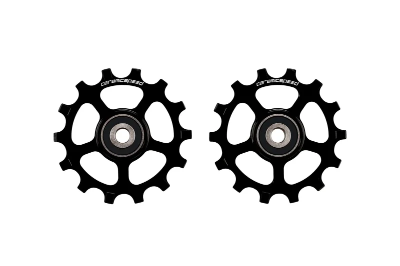 ceramicspeed coated pulley wheels for shimano xt xtr 12 speed black