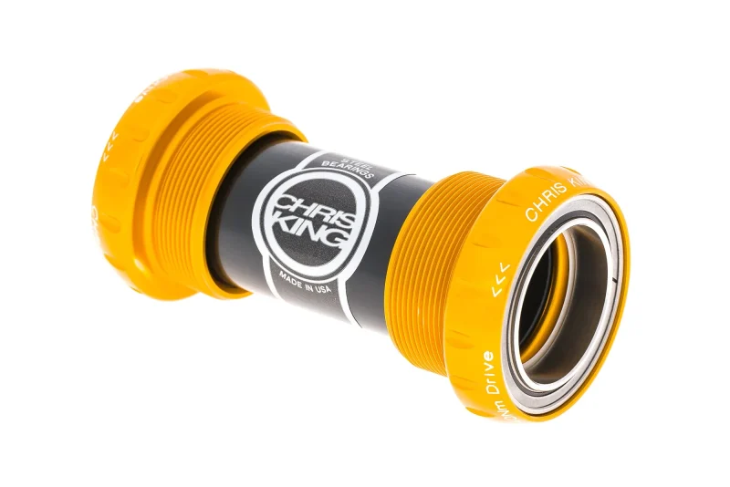 chris king gold threadfit 24 bottom bracket english thread