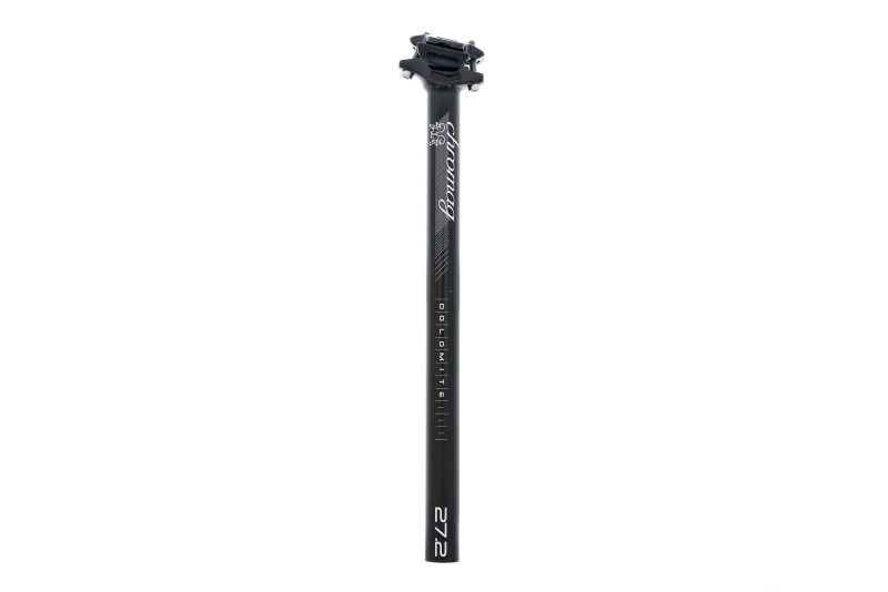 chromag dolomite 27 2x400mm aluminum seatpost black zero offset