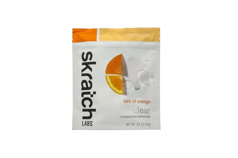 clear hydration drink mix hint of orange 16 servings resealable pouch