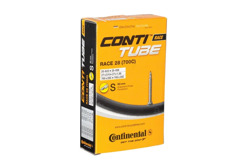 continental race 28 tubes 700 x 20 25mm 60mm presta valve