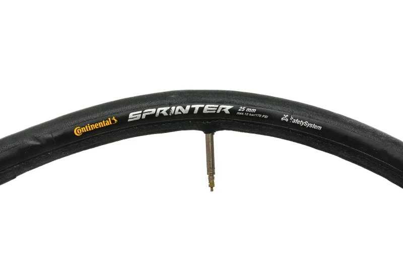 continental sprinter 700c 25mm tubular tire presta valve black