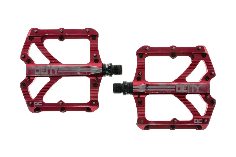 deity bladerunner red cycling pedals high performance platform scaled