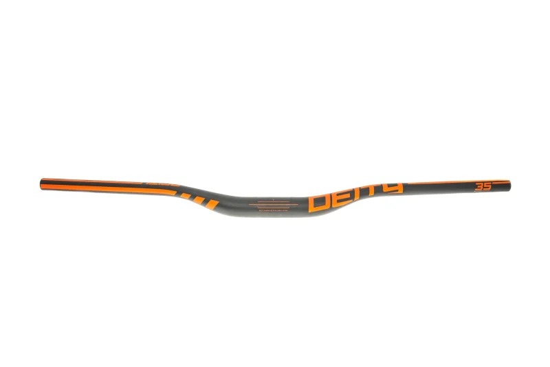 deity speedway 35mm x 810mm carbon handlebar 30mm rise black orange scaled