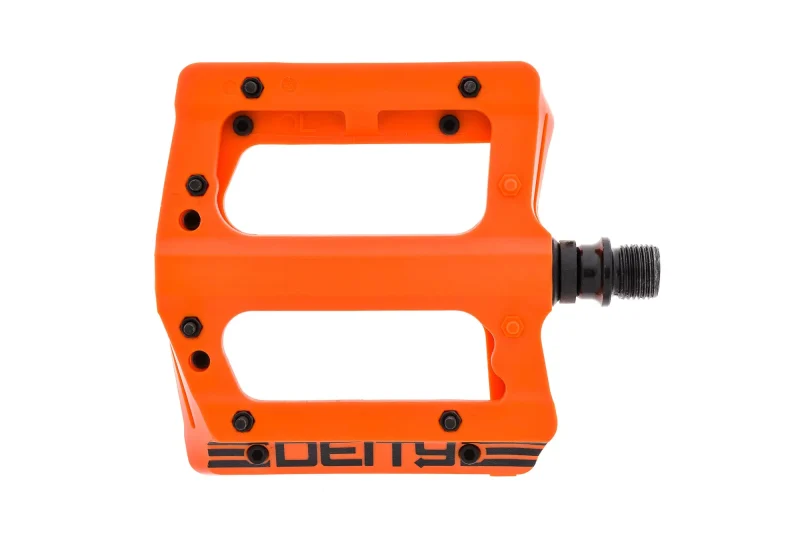 deity v2 flat orange pedals 9 16 plastic