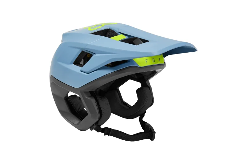 dropframe pro bike helmet dusty blue by fox racing