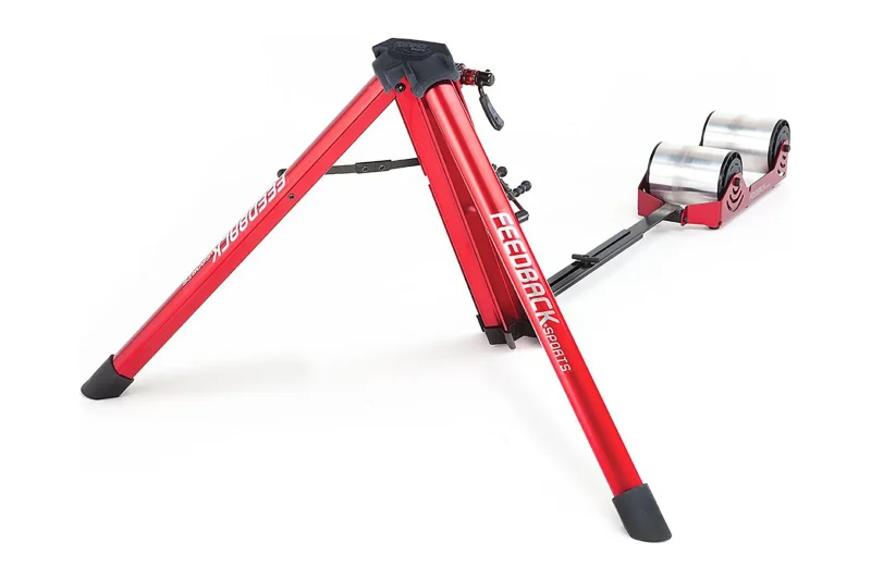 feedback sports omnium over drive bike trainer for indoor cycling