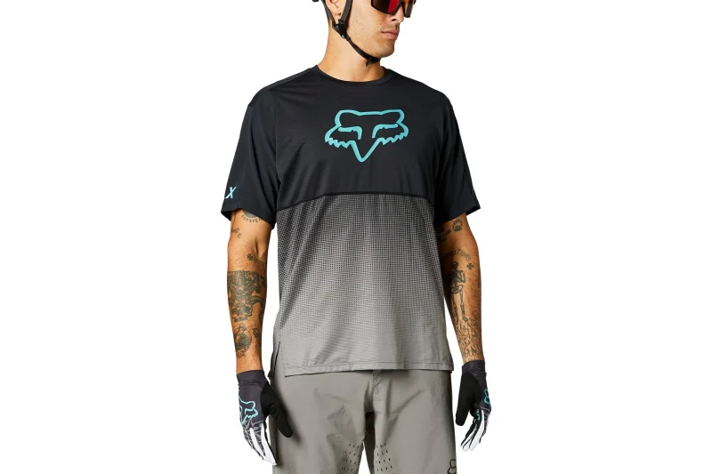 flexair teal ss jersey by fox racing breathable performance apparel