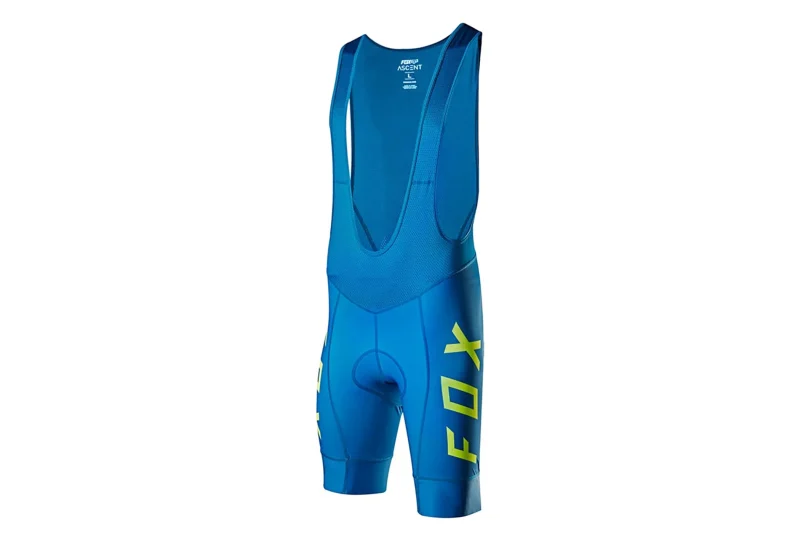 fox racing ascent teal bib shorts