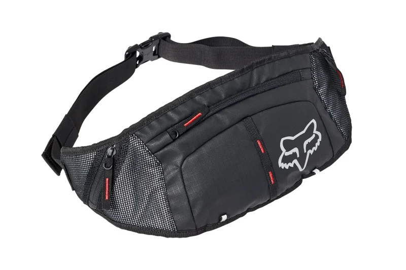 fox racing black slim hip pack