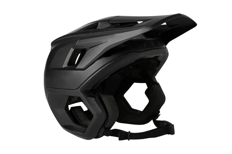 fox racing dropframe pro mips matte black helmet