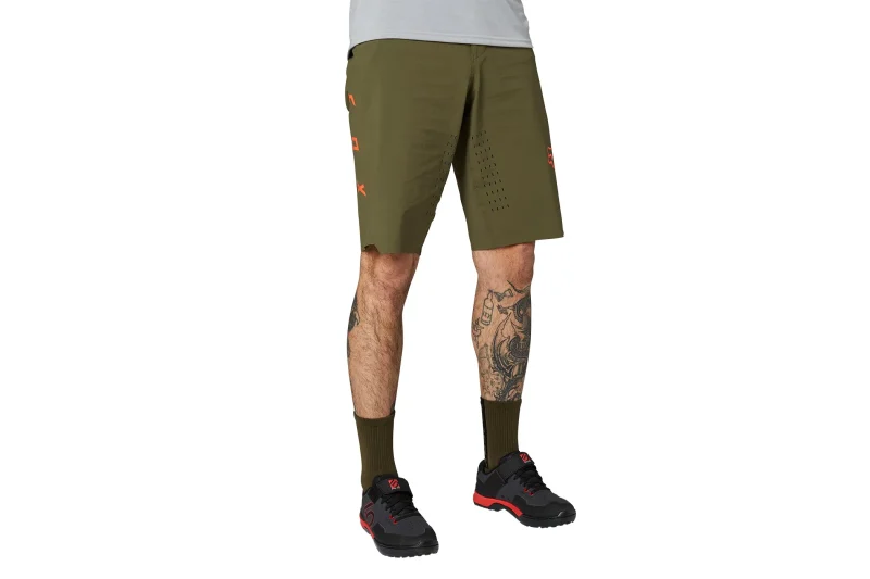 fox racing flexair lite olive green shorts