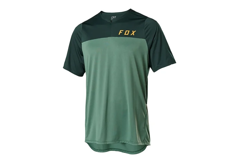 fox racing flexair zip jersey moss green