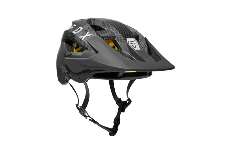 fox racing grey camo speedframe bike helmet