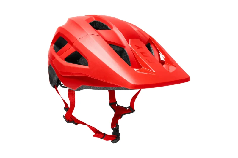 fox racing mainframe mips bike helmet fluorescent red