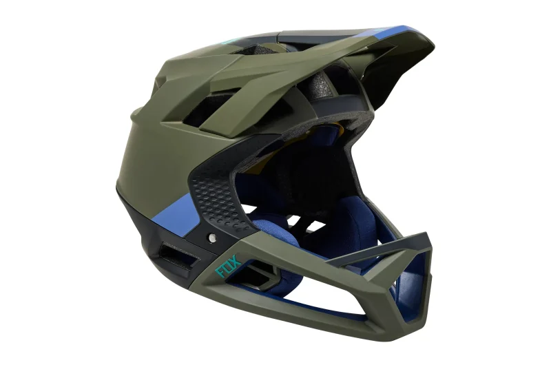 fox racing proframe bike helmet olive green