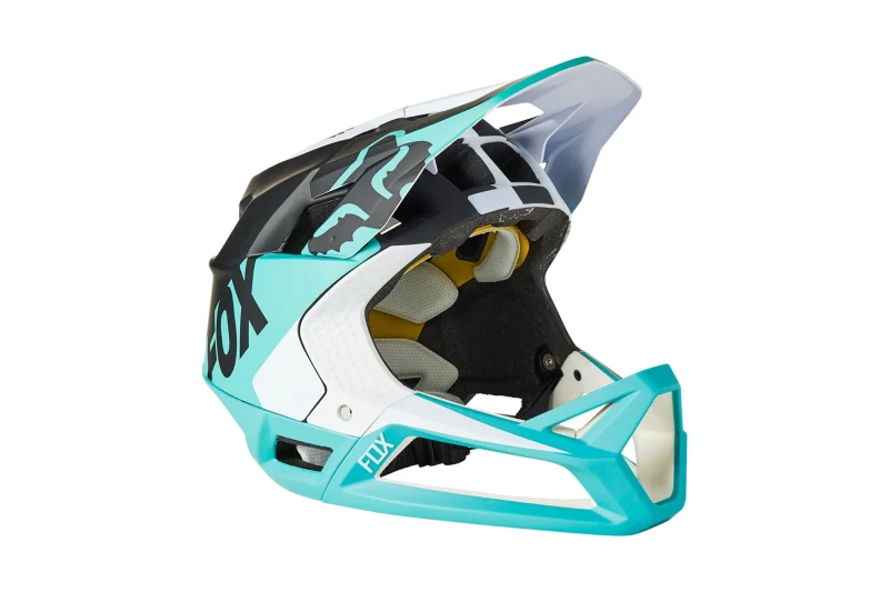 fox racing proframe helmet blocked teal