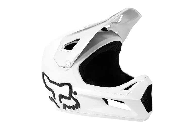 fox racing rampage bike helmet white