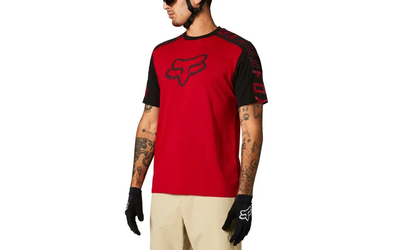 fox racing ranger ss jersey drirelease chili