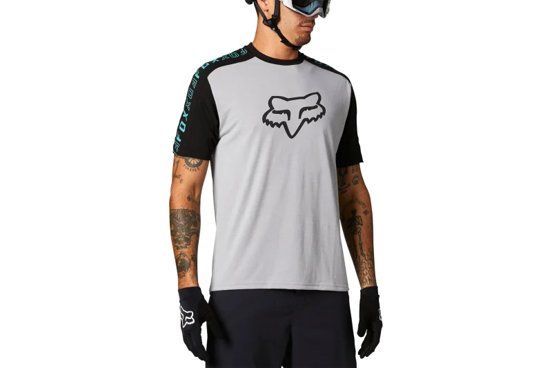 fox racing ranger ss jersey steel gray