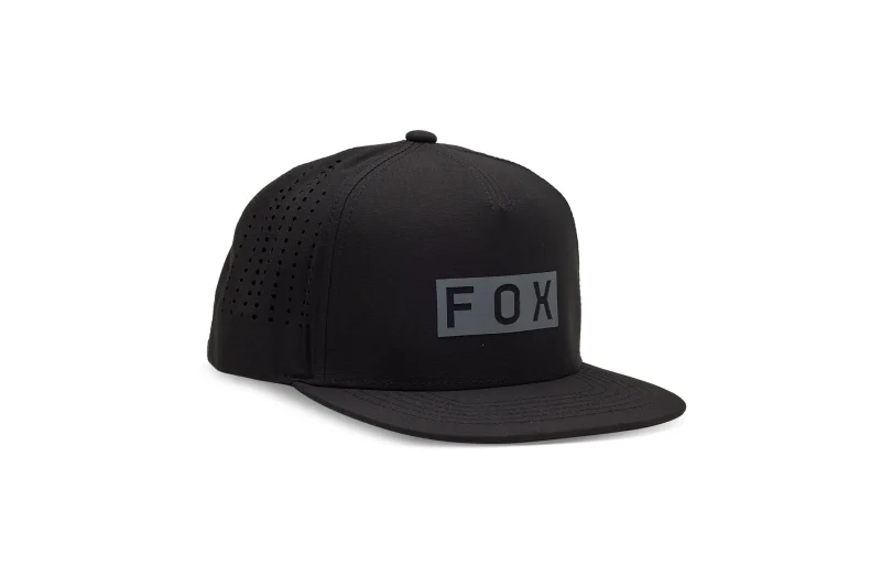 fox racing wordmark tech snapback hat