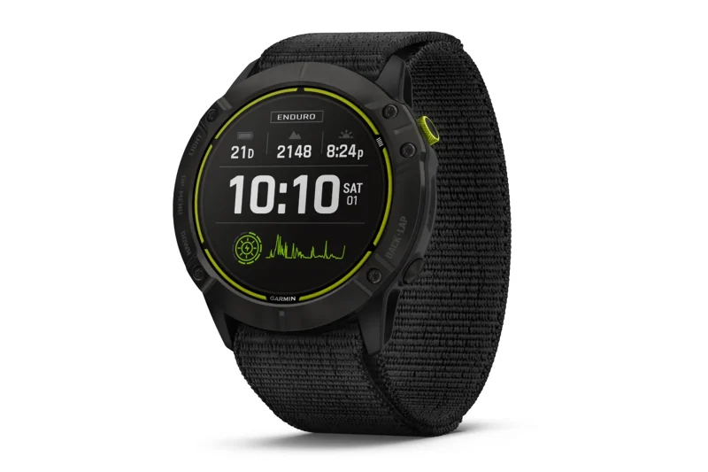 garmin enduro carbon gray titanium smartwatch w nylon band