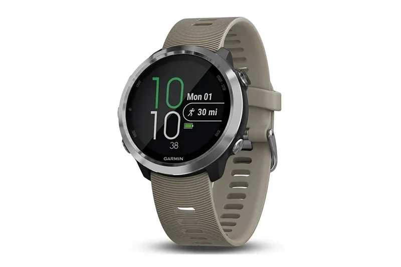 garmin forerunner 645 sandstone smartwatch w stainless steel