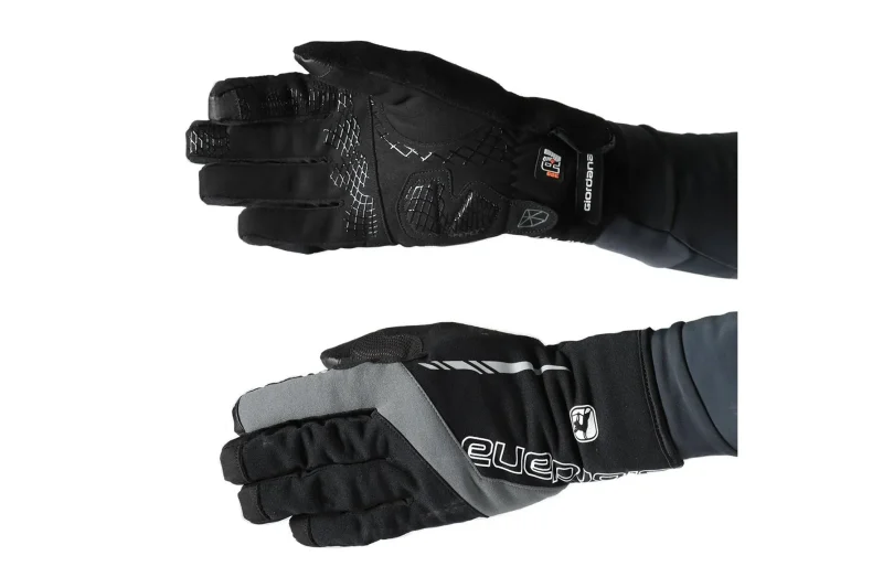 giordana av 300 black winter gloves