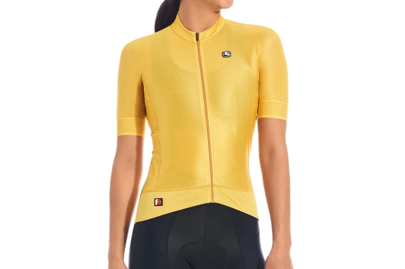 giordana fr c pro women s yellow gold s s cycling jersey