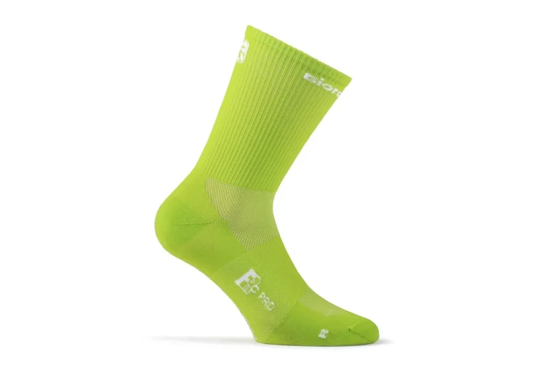 giordana fr c tall acid green cycling socks