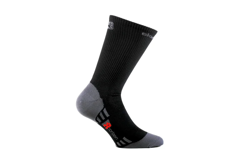 giordana fr c tall sock black dark grey high performance running socks