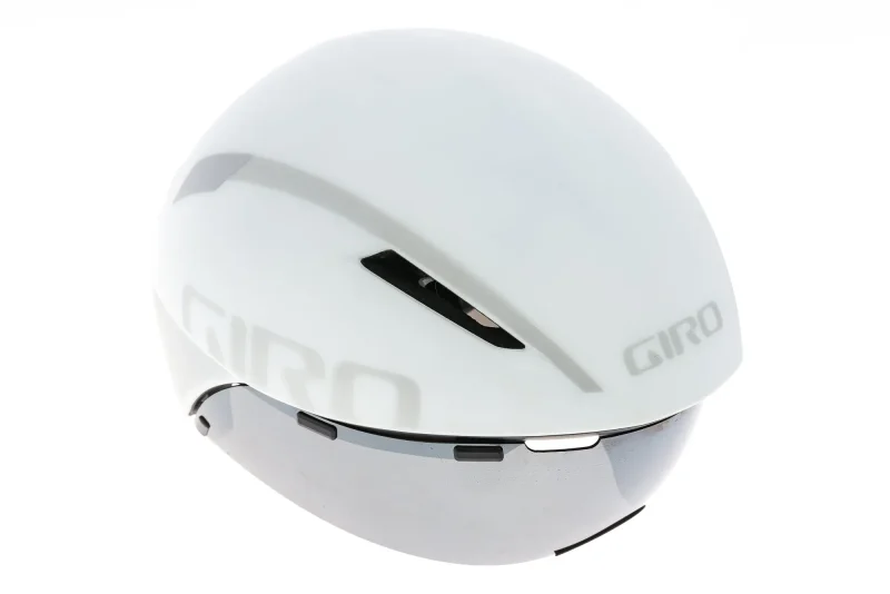 giro aerohead mips aero bike helmet medium 55 59cm white silver