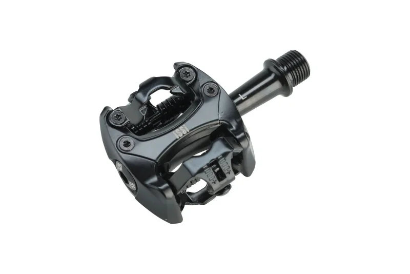 issi flash ii blackout clipless pedals 52 5mm spindle