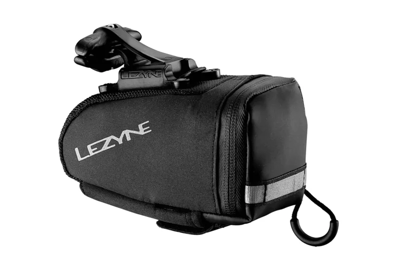 lezyne qr m caddy saddle bag black premium bike storage solution