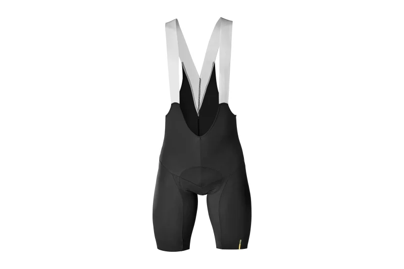 mavic cosmic black white bib shorts