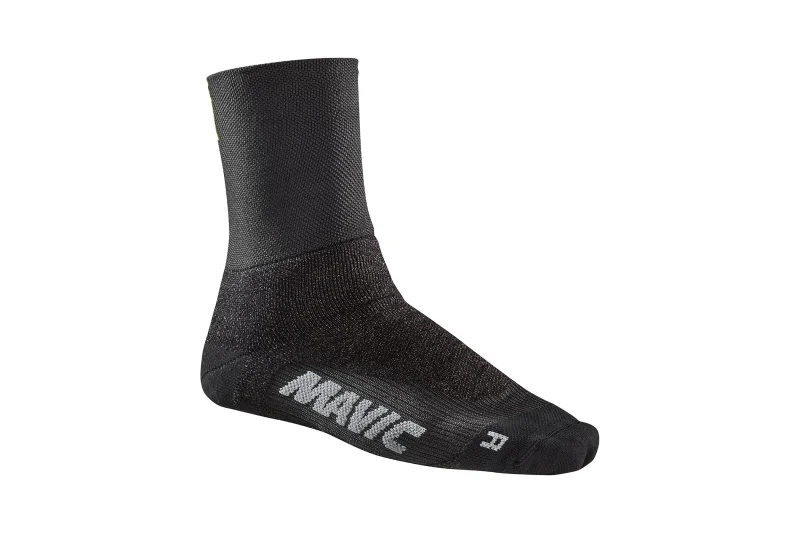 mavic essential black thermo socks warm comfortable cycling socks