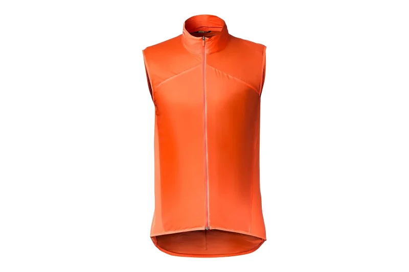 mavic sirocco red orange cycling vest high visibility ultimate breathability